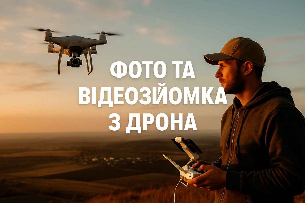 Фото та відеозйомка з дрона