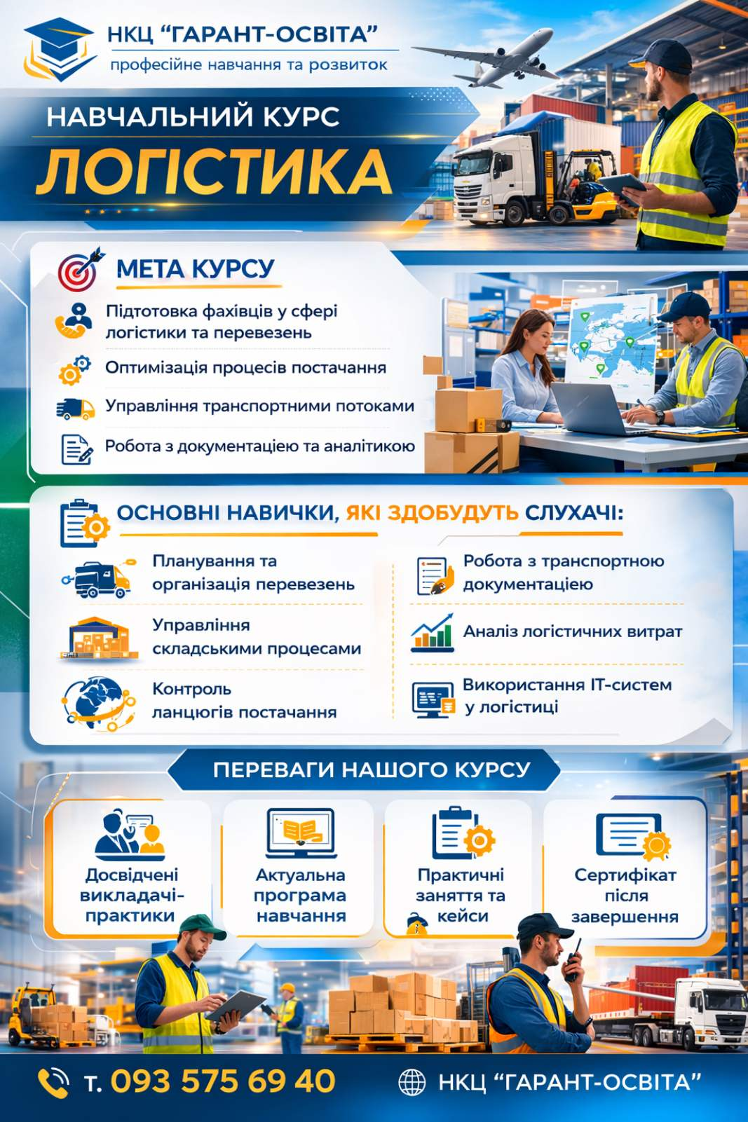 Логістика. Менеджер з логістики та диспетчер вантажних перевезень #1