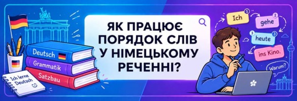 Порядок слів у німецькому реченні — 7 правил структури