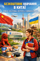 Безкоштовне навчання в Китаї для українських студентів: Jiangsu Vocational Institute of Commerce (JVIC)
