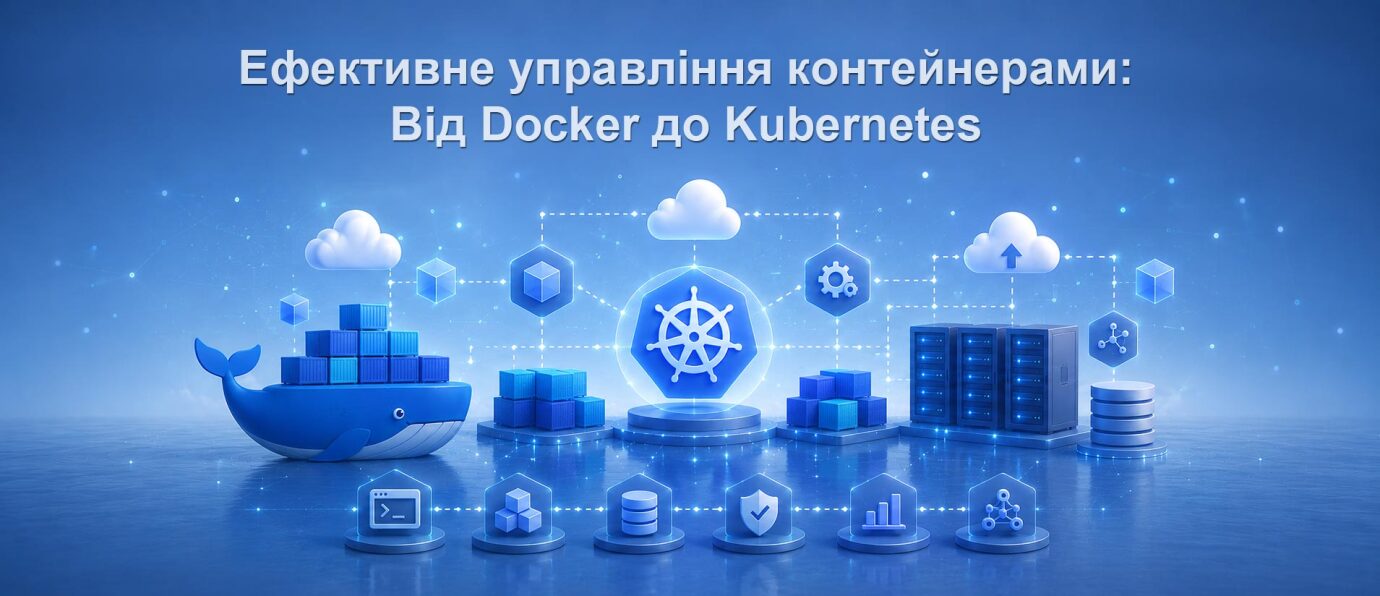 Ефективне управління контейнерами: Від Docker до Kubernetes