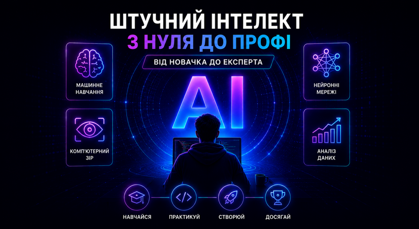 Штучний інтелект з нуля до профі