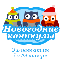 Акция «Новогодние каникулы» на TRN.ua: при покупке двух месяцев услуг, третий — в подарок!