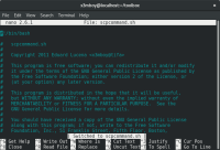 GNU nano - простой и легкий текстовый редактор для UNIX-подобных ОС