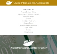 Princess Cruises has been named the bestcruise line of 2017