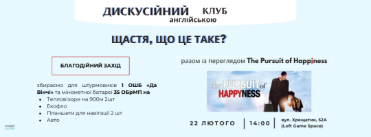 Дискусійний клуб англійською мовою